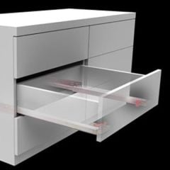 Samet Smart Slide Tek Açılım Çekmece Rayı