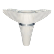 Liz Line Beyaz Krom 14 cm Mobilya Ayağı