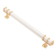 Kemer Altın Sarısı Beyaz 160 mm Mobilya Kulp