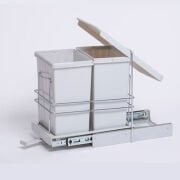 Oscar M3321 14 + 14 LT Teleskopik Raylı Plastik Çöp Kovası