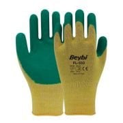 Beybi PL-550 Sarı Yeşil Nitril Camcı Eldiveni