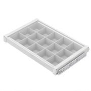 Starax Gizli Raylı Alüminyum Bölmeli Raf Beyaz - 60 cm
