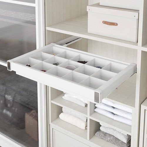 Oscar Gizli Raylı Alüminyum Bölmeli Raf Beyaz - 70 cm