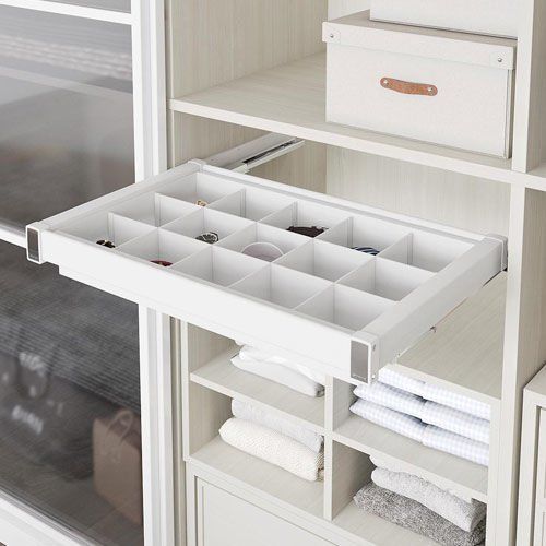 Oscar Gizli Raylı Alüminyum Bölmeli Raf Beyaz - 90 cm