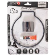 Dekorev DC-5059 Siyah Yuvarlak Havluluk