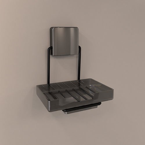 Decorev DC-5063 Siyah Plastik Hazne Sabunluk